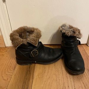 Fiorentini + Baker Rabbit Fur Lined Leather Boots